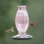 Vintage Cranberry Hobnail Hummingbird Feeder