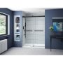 Black Frame Clear Glass Tub Door Gemini Bypass