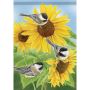 Chickadee Trio Garden Flag