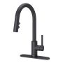 Fullerton Pull-Down 1-Handle Matte Black Kitchen Faucet