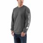Signature Logo Long Sleeve Carbon Heather- M