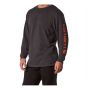 Loose Fit Long-Sleeve Logo T-Shirt-Carbon Heather Med
