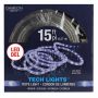 15' Rope Light With 120 LED Cool White Bulbs