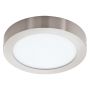 Fueva 1 LED Ceiling Light, Matte Nickel Finish with White Ac