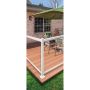 Aluminum Glass Baluster Railing Section 42" x 48"