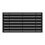 Decorative Screen Panel 2x4 Boardwalk Black