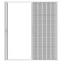 Brisa Retractable Standard Double Screen Door- White