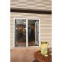 Brisa Retractable Standard Double Screen Door- White
