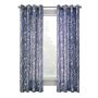 52" x 84" Augusta Blue Sheer Curtain