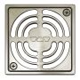 4" Drain Grate Brushed Nickel Anodized Aluminum