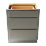 30" 3 Drawer Bank Grey
