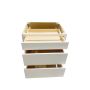 30" 3 Drawer Bank White