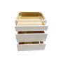 30" 3 Drawer Bank White