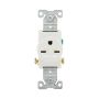 White 15-Amp Round Outlet Commercial Outlet