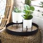 Metal Table Planters Set of 2