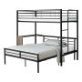 Bunk Bed With Twin Top, Full On Bottom And Desk