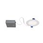 4" Matte White Slim Recessed Fixture 11W, 750 Lm 4000K Wet R