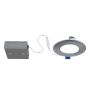 4' Standard Round Brushed Steel Recessed Fixture 11W, 3000KW
