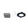 4" Standard Round Matt Black Recessed Fixture 11W,  3000K We