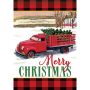 Vintage Christmas Large Flag