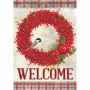 Winterberry Welcome Garden Flag