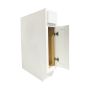 9" Shaker Sink Base Cabinet 35" High- White