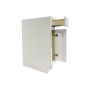 9" Shaker Sink Base Cabinet 35" High- White