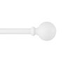 5/8" - 28" - 48" White Newbury Curtain Rod