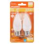 5.5 Watt Dimmable Medium Base LED B10 Bulb-2/Pack