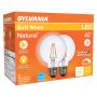 4.5 Watt Dimmable Medium Base LED G25 Bulb-2/Pack