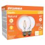 4.5 Watt Dimmable Medium Base LED G25 Bulb-2/Pack