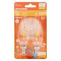 3 Watt Dimmable Candelabra Base LED B10 Bulb-2/Pack