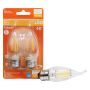 4 Watt Dimmable Medium Base LED B10 Bulb-2/Pack