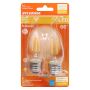 5.5 Watt Dimmable Medium Base LED B10 Bulb-2/Pack