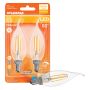 5.5 Watt Dimmable Candelabra Base LED B10 Bulb-2/Pack