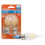 5.5 Watt Dimmable Candelabra Base LED B10 Bulb-2/Pack