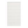 23" x 64" White Cordless Magnetic Roman Shade