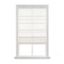 27" x 64" White Cordless Magnetic Roman Shade