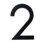 Numéro résidentiel design noir de 5 po
