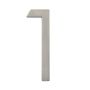 Numéro résidentiel design de 5 po, nickel satiné