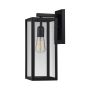Hurley 1-Light Outdoor Wall Lantern Sconce-Black
