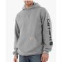 Logo Hooded Heather Gray and Black