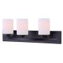 Hampton Black Vanity- 3 Light