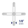 1/8" Leave-In Hard Style Tile Spacers-300/Pack