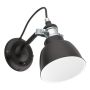 Thornford Wall Light Matte Black And Chrome Finish