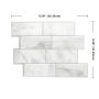 Metro Carrera White Smart Tile Mosaik-4/Pack