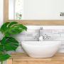 Milano Carrera White Smart Tile Mosaik-4/Pack