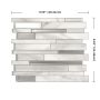 Milano Carrera White Smart Tile Mosaik-4/Pack