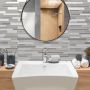 Milano Grigio Smart Tile Mosaik-4/Pack