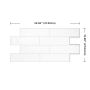 XL Oslo White Smart Tile Mosaik-2/Pack